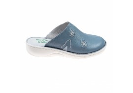 Saboti medicali femei, Blu Sky din piele naturala box, Med-Line BR298BLUSKY
